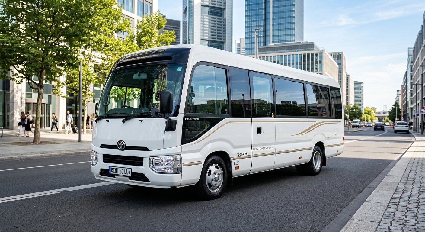 30 seater coaster minibus rental Dubai